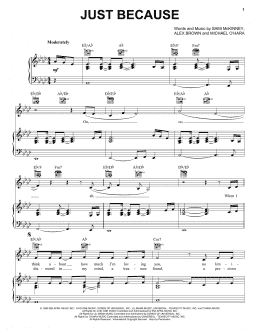 page one of Just Because (Piano, Vocal & Guitar Chords (Right-Hand Melody))