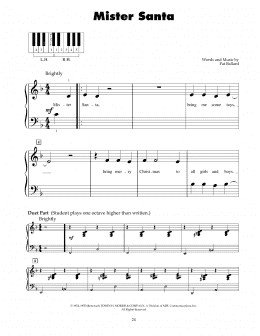 page one of Mister Santa (5-Finger Piano)