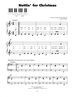 page one of Nuttin' For Christmas (5-Finger Piano)