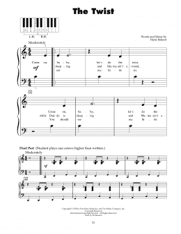 page one of The Twist (5-Finger Piano)
