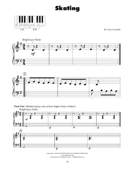 page one of Skating (5-Finger Piano)