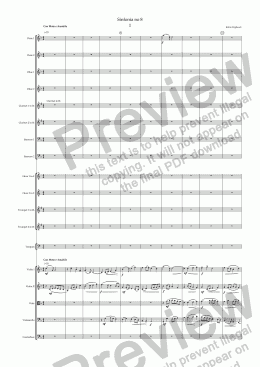 page one of Sinfonia no 8
