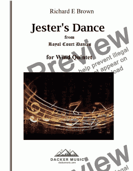 page one of Jester's Dance 