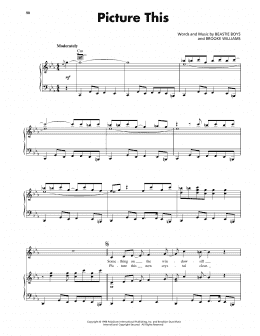page one of Picture This (Piano, Vocal & Guitar Chords (Right-Hand Melody))