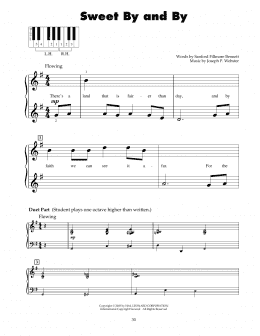 page one of Sweet By And By (5-Finger Piano)