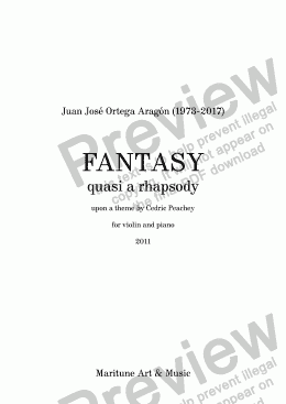 page one of Fantasy quasi a rhapsody