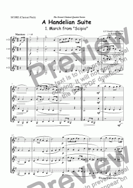 page one of A Handelian Suite