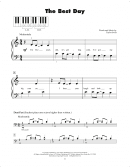 page one of The Best Day (5-Finger Piano)