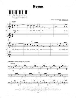 page one of Home (5-Finger Piano)
