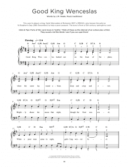 page one of Good King Wenceslas (Really Easy Piano)