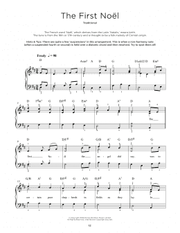 page one of The First Noel (Really Easy Piano)