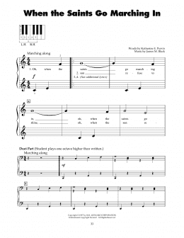 page one of When The Saints Go Marching In (5-Finger Piano)