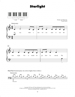 page one of Starlight (5-Finger Piano)