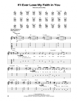 page one of If I Ever Lose My Faith In You (Easy Guitar Tab)
