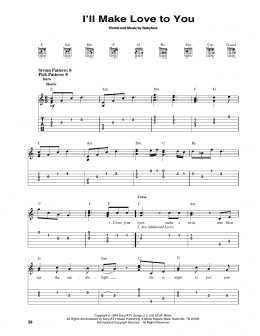page one of I'll Make Love To You (Easy Guitar Tab)