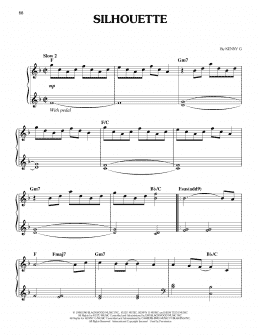 page one of Silhouette (Easy Piano)