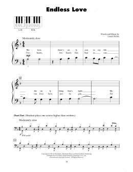 page one of Endless Love (5-Finger Piano)