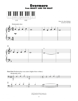 page one of Evermore (from Beauty and the Beast) (5-Finger Piano)