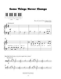 page one of Some Things Never Change (from Disney's Frozen 2) (5-Finger Piano)
