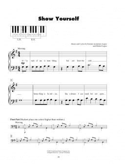 page one of Show Yourself (from Disney's Frozen 2) (5-Finger Piano)