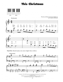 page one of This Christmas (5-Finger Piano)