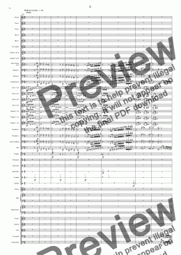 page one of Symphony No 39 4th movement