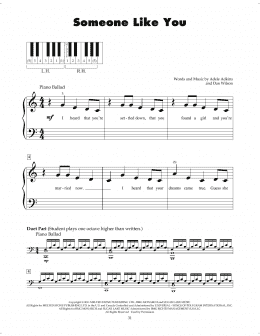 page one of Someone Like You (5-Finger Piano)