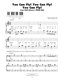 page one of You Can Fly! You Can Fly! You Can Fly! (from Peter Pan) (5-Finger Piano)