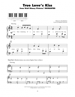 page one of True Love's Kiss (from Enchanted) (5-Finger Piano)
