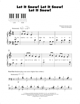 page one of Let It Snow! Let It Snow! Let It Snow! (5-Finger Piano)