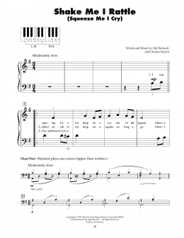 page one of Shake Me I Rattle (Squeeze Me I Cry) (5-Finger Piano)