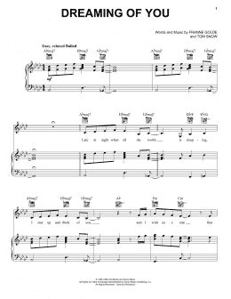 page one of Dreaming Of You (Piano, Vocal & Guitar Chords (Right-Hand Melody))