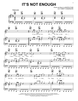 page one of It's Not Enough (Piano, Vocal & Guitar Chords (Right-Hand Melody))