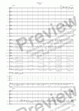 page one of Sinfonia no 2