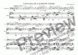 page one of 'Fantasia' on a Kernow theme (violoncello & piano)