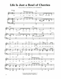 page one of Life Is Just A Bowl Of Cherries (Piano, Vocal & Guitar Chords (Right-Hand Melody))