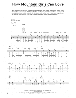 page one of How Mountain Girls Can Love (arr. Fred Sokolow) (Banjo Tab)
