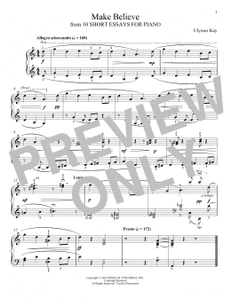 page one of Make Believe (Piano Solo)
