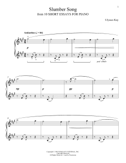 page one of Slumber Song (Piano Solo)