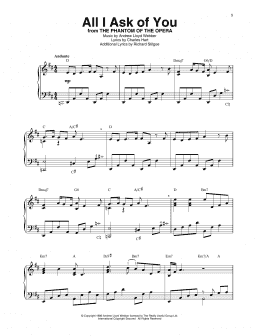 page one of All I Ask Of You (from The Phantom Of The Opera) (Harp)