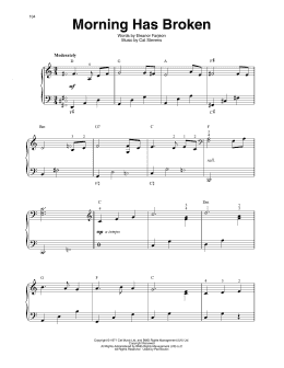 page one of Morning Has Broken (Harp)