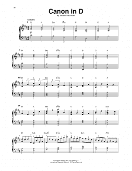 page one of Canon In D (Harp)