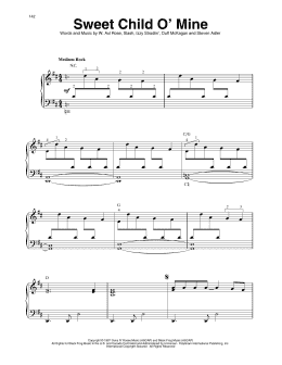 page one of Sweet Child O' Mine (Harp)