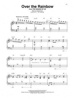 page one of Over The Rainbow (Harp)