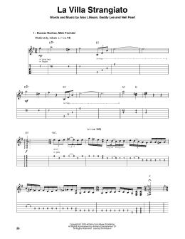 page one of La Villa Strangiato (Guitar Tab (Single Guitar))