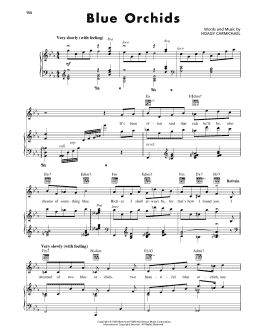 page one of Blue Orchids (Piano, Vocal & Guitar Chords (Right-Hand Melody))
