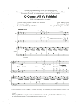 page one of O Come All Ye Faithful (SATB Choir)