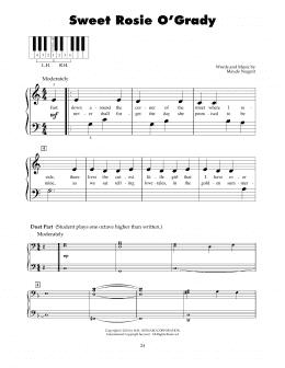 page one of Sweet Rosie O'Grady (5-Finger Piano)