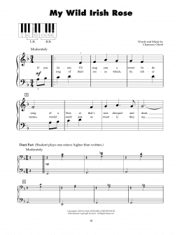 page one of My Wild Irish Rose (5-Finger Piano)
