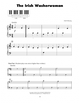 page one of The Irish Washerwoman (5-Finger Piano)